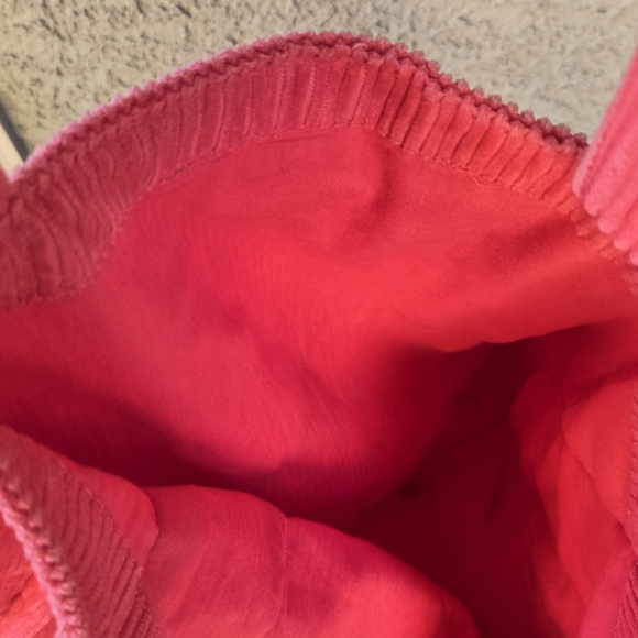 Daisy Embroidered Cordoroy Tote Bag - Picture 8 of 8